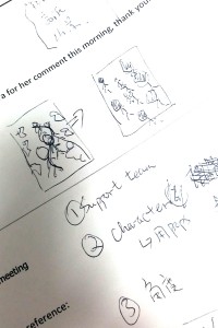 這是「傳說中」的設計圖,難得有同事看得明白呢!:D