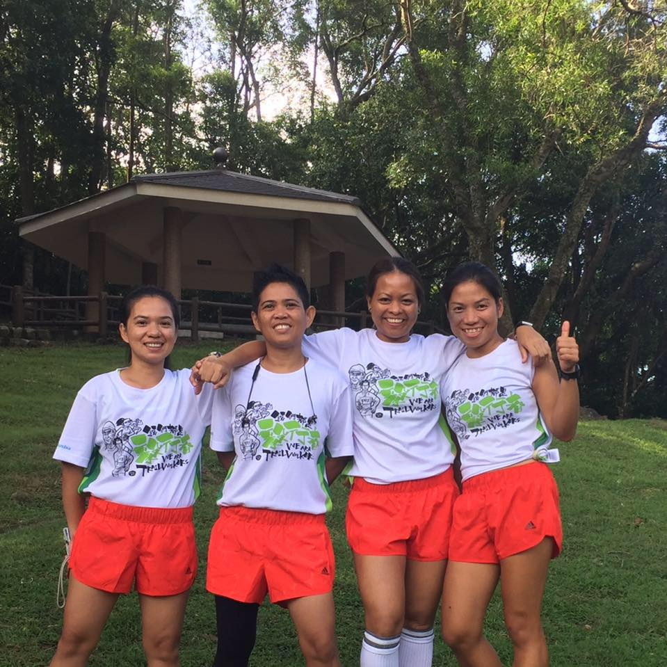 幸有Gina(左一)臨時參加,「Maid of Heart and Sole」仍可以繼續參與樂施毅行者