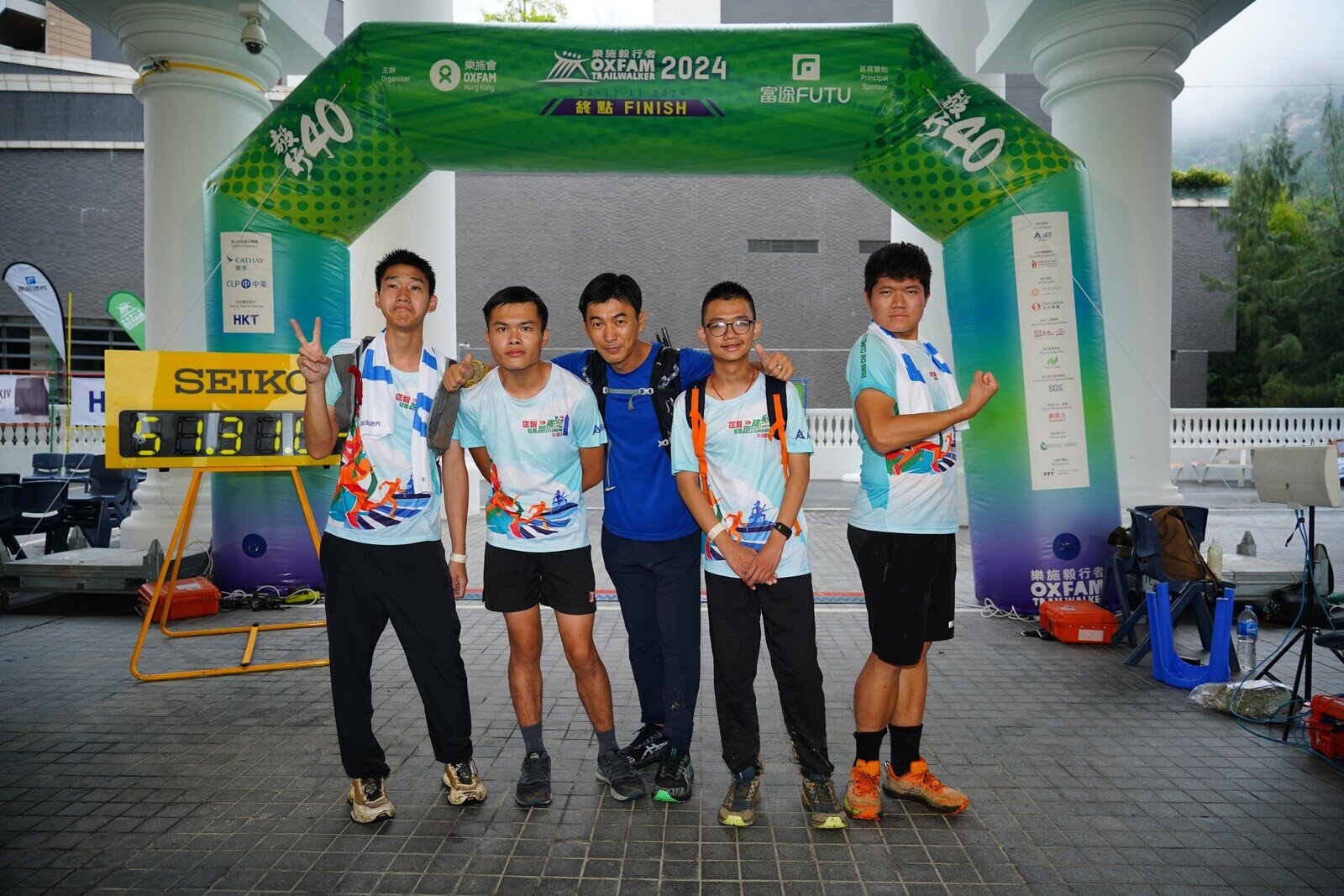 匡智獅子會晨崗學校活動主任施Sir連續12年帶領學生參加樂施毅行者。